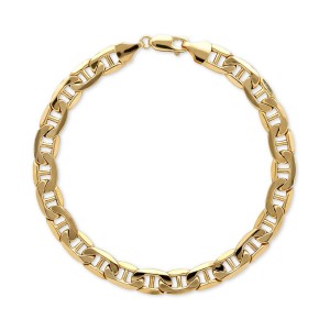 Men's Beveled Bracelet in 10k Gold