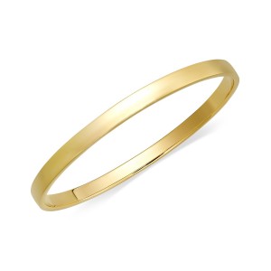 Bracelet, 12k Gold-Plated Heart of Gold Bangle Bracelet