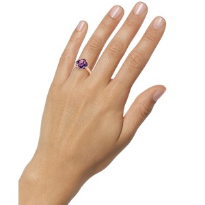 Lavender Rosé by Amethyst (5-3/4 ct. t.w.) and (1/5 ct. t.w.) Clover Ring in 14k Gold