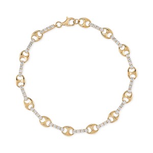 Sapphire (2-1/4 ct. t.w.) Bracelet in 14k Gold-Plated