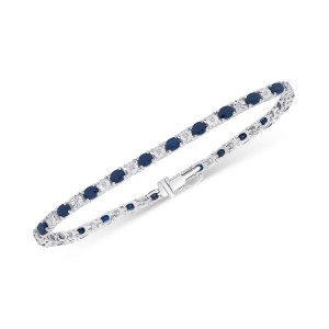 Sapphire (3-3/8 ct. t.w.) & (1/10 ct. t.w.) Bracelet