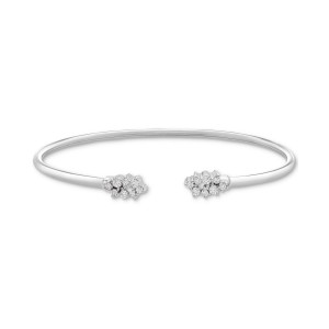 Scattered Cluster Flex Cuff Bangle Bracelet (1/4 ct. t.w.)