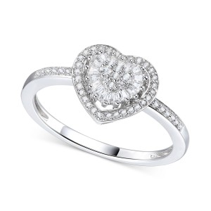 Cluster Heart Ring (1/4 ct. t.w.)